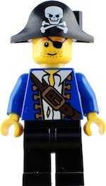 Hunting for treasure: A Lego pirate figure