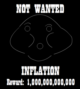 Inflation: Not wanted parody sign