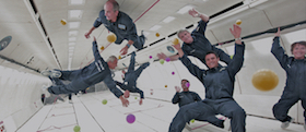 Image of astronauts floating in space
