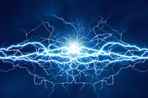 An imagine of the power of lightning