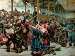 Image of war affecting ordinary citizens in Russia by KONSTANTIN SAVITSKY