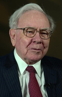 Photo of Warren Buffett: an admirer of passive investing